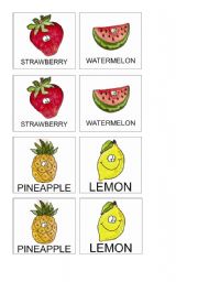 Fruits Memory Game 3