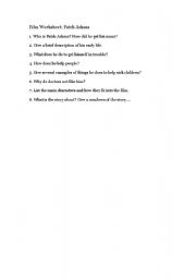 English worksheet: patch adams