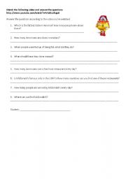 English worksheet: Super Size Me - Listening activity