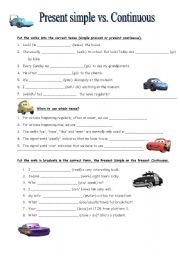 English Worksheet: present simple