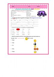English worksheet: Personal Information and express feelings. 