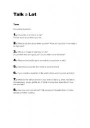 English Worksheet: Your Town