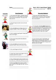 English Worksheet: Who Framed Roger Rabbit: Worksheet 4 of 7