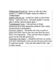 English Worksheet: Writin Rodeo