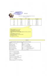 English Worksheet: Past  Tense Verb 