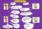 English worksheet: Nice to meet you:)