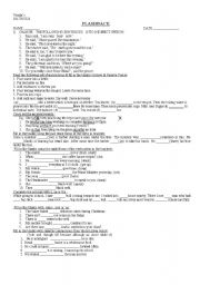 English Worksheet: mixed grammar for class 6