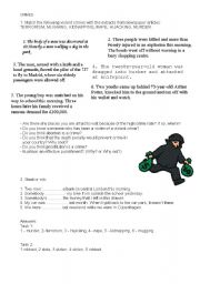 English Worksheet: Crime