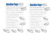 English worksheet: Question Tags