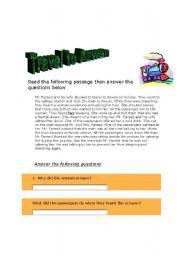 English worksheet: travel to Aswan