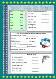 English Worksheet: Working with words