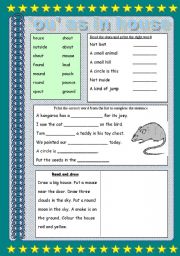 English Worksheet: Working with words