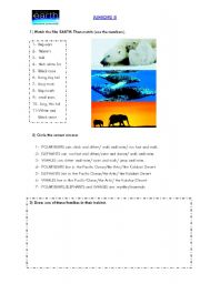 English Worksheet: EARTH-ANIMALS