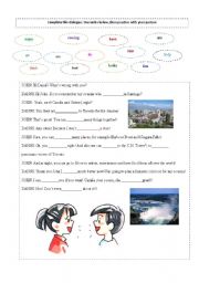 English Worksheet: dialogue