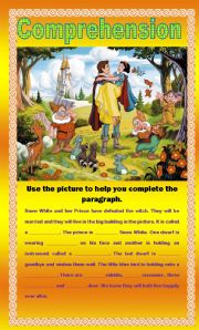 English Worksheet: Snow White Comprehension Worksheet