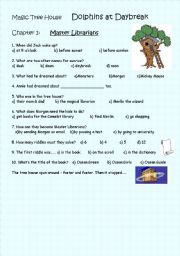 English Worksheet: Magic Tree House - Dolphins at Daybreak