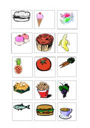 English Worksheet: Food - Likes and dislikes