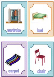 English Worksheet: flashcards - furniture and household appliances