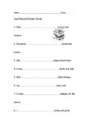 English Worksheet: Present Simple