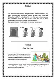 English Worksheet: riddle