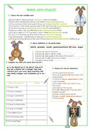 English Worksheet: Body and health