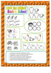 English Worksheet: Back to School