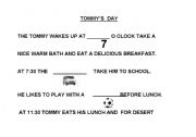 English worksheet: Tommy`s day