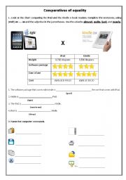 English Worksheet: Comparatives of equality