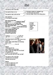 English Worksheet: Used to by Daughtry