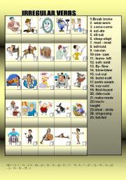 IRREGULAR VERBS ACTIVITIES (WITH KEY)