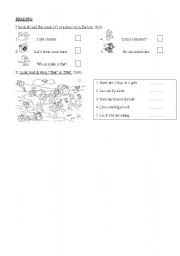 English Worksheet: CHECKING READING FOR SUPERKIDS