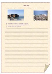 English Worksheet: Article writing