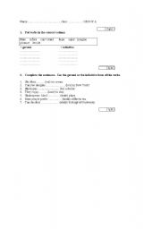 English Worksheet: gerund and infinitive