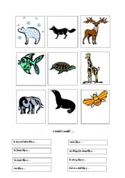 English Worksheet: Animal actions