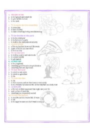 English Worksheet: life idioms quiz part 2