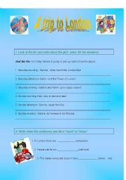 English Worksheet: A visit to London