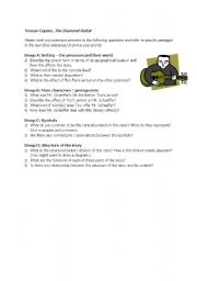 English Worksheet: Capote, Truman, A Diamond Guitar, group puzzle