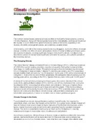 English Worksheet: READING COMPREHENSION: GREENPEACE