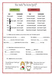 English Worksheet:  HAVE GOT