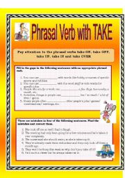 Phrasal Verb with Take