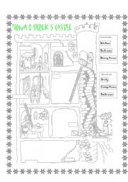 English Worksheet: Fionas Castle