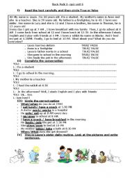 English Worksheet: Back PAck 2- Unit 6