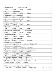 English Worksheet: 100 english test 