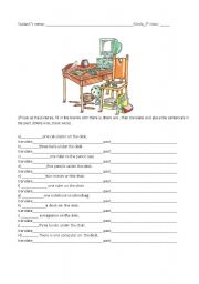 English Worksheet: Verb There to be - Present and past