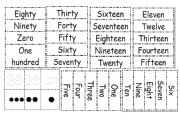 English Worksheet: numbers & dots