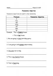 English worksheet: present continuous