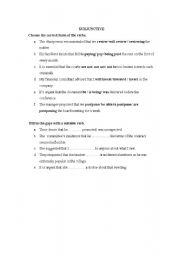 English Worksheet: exercises on the subjunctive