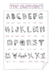 the alphabet