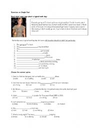 English Worksheet: Simple Past exercise