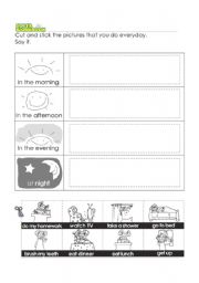 English Worksheet: Daily Routine